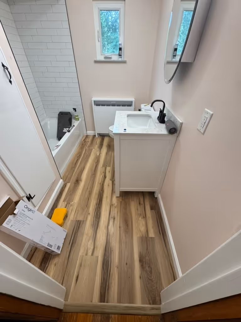 Finished work: bathroom